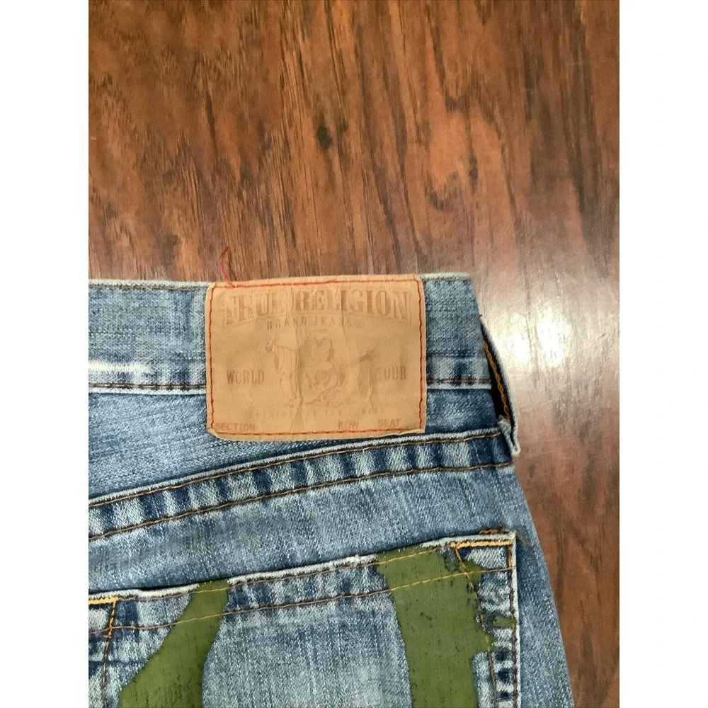 True Religion Jeans Men Size 33 Denim Blue Jeans Straight